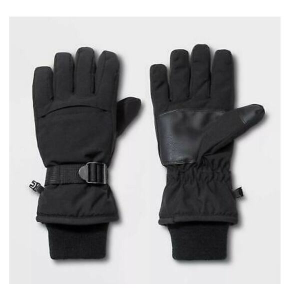 Men's Ski Gloves Goodfellow & Co Black - Size L/XL - Picture 1 of 4